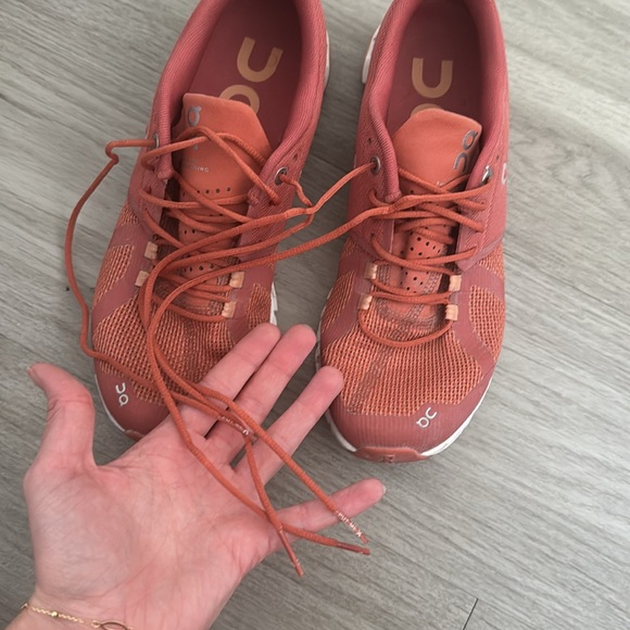 On Cloud Chilli Rust Trainer Running Sneakers Womens - Size 8 - Picture 8 of 8